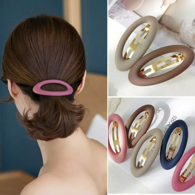 INS Trendy Snap Hair Claw Matte Hairpin Fashion Hair Clip