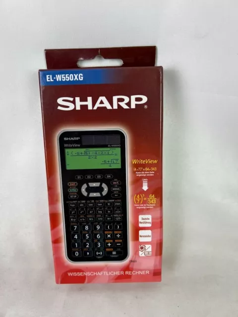 Sharp El-w550xg Wissenschaftlicher Taschenrechner Schwarz/weiß SH-ELW550XG