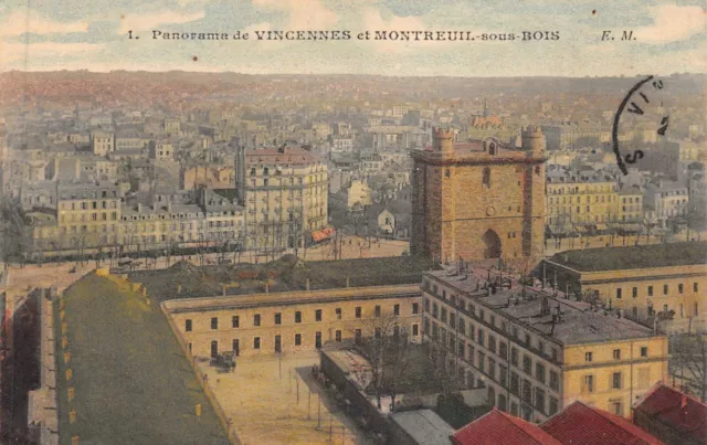 CPA Panorama de VINCENNES et MONTREUIL-sous-BOIS