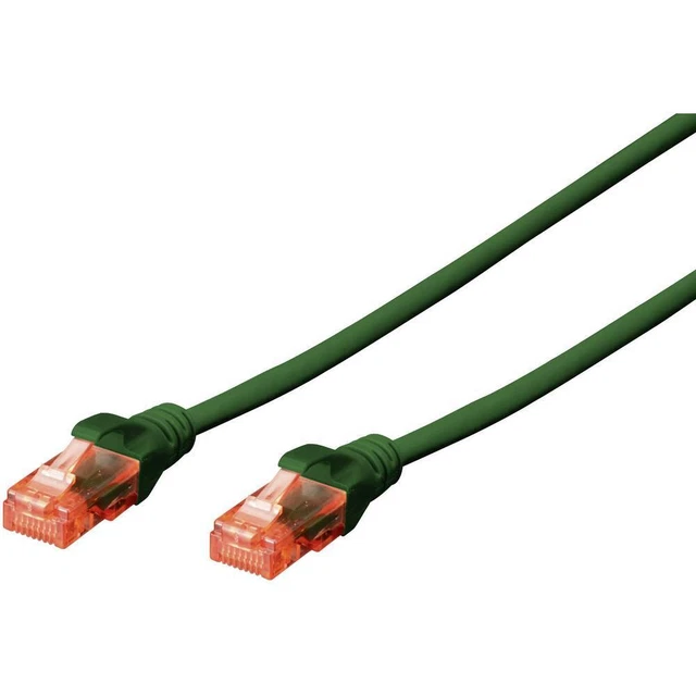 Digitus DK-1617-0025/G RJ45 Netzwerkkabel, Patchkabel CAT 6 U/UTP 0.25 m Grün