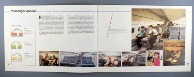 British Aerospace Bae 146 Manufacturers Sales Brochure 1988 3