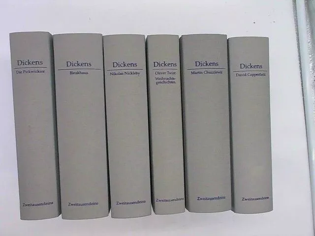 Charles Dickens Werke in 6 Bänden KOMPLETT Die Pickwickier / Bleakhaus / Nikolas