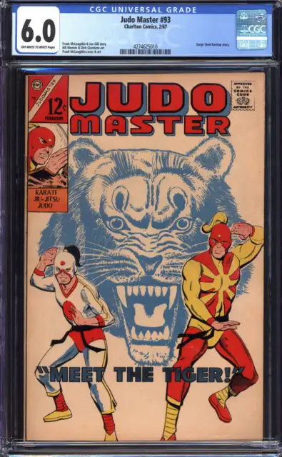 Judo Master #93 Cgc 6.0 Ow/Wh Pages // Charlton Comics 1967