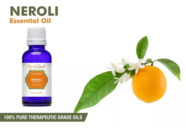 Neroli Essential Oil 100% Pure Natural Aromatherapy Oils Therapeutic Grade