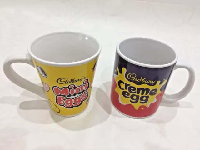 2 Retro Cadbury's Tassen Creme-Ei und Mini-Eier