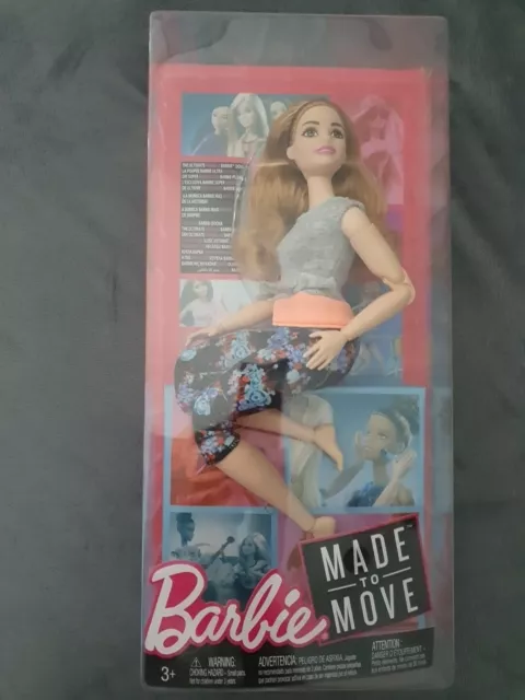 Barbie Made to Move Curvy Strawberry Blonde Doll FTG84