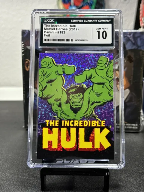 2017 Panini Marvel Heroes The Incredible Hulk #183 Foil Cgc 10 Gem