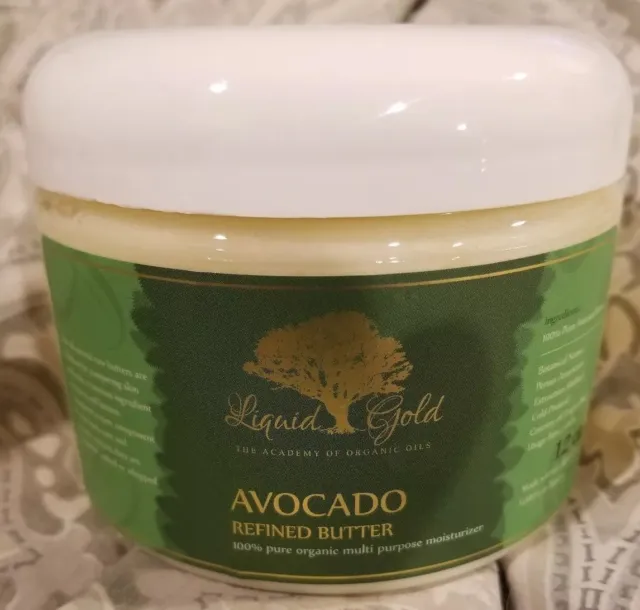 Liquid Gold 12 oz Premium Avocado Butter Natural Moisturizer Pure Organic