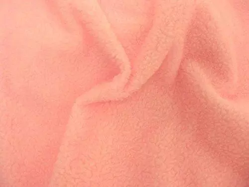 Faux Fur SHERPA FLEECE Sheepskin Fabric Material - PALE PINK