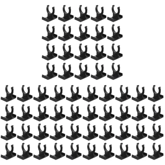 60 piezas Pies de armario Pies de plástico Pies de muebles Decoración de acento negro Decoración de mesa