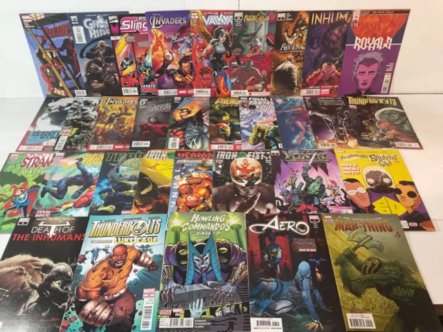 Marvel Ghost Rider, Ff4, Daredevil, Thunderbolts, Invaders Lot 32 Vf Comics