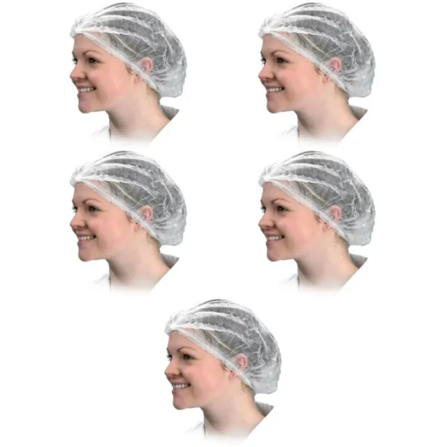 500 pz cappellini monouso non tessuti rete per capelli doccia donna elastico copricapo infermiera