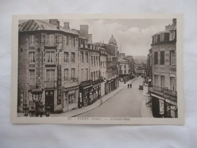 Cpa Orne 61 Flers Large Street