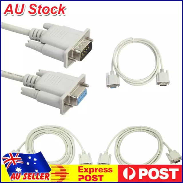 Serial RS232 9-Pin Male to Female DB9 9-Pin PC Converter Extension Cable
