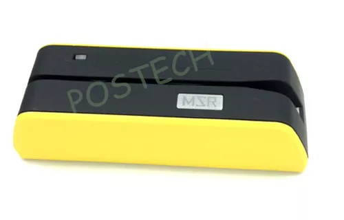 Yellow MSR09 Smallest  Magnetic Magstripe Swipe Encoder Writer USB-Powered