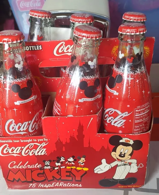 Coca Cola Classic Limited Edition Celebrate MICKEY 75 InspEARations Six Pack