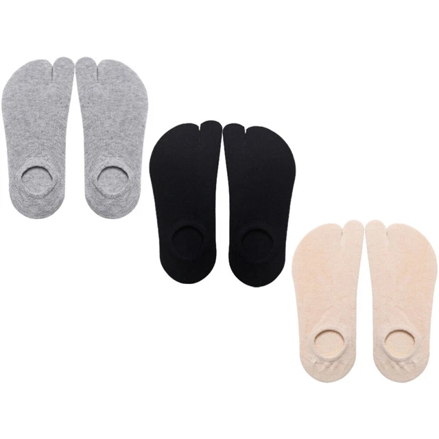 3 Pairs Orteil Chaussettes Chaussettes Invisibles En Coton Pour Femmes
