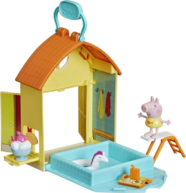 Peppa Pig Peppa's Adventures, playset La piscina di Peppa, giocattolo per età pr