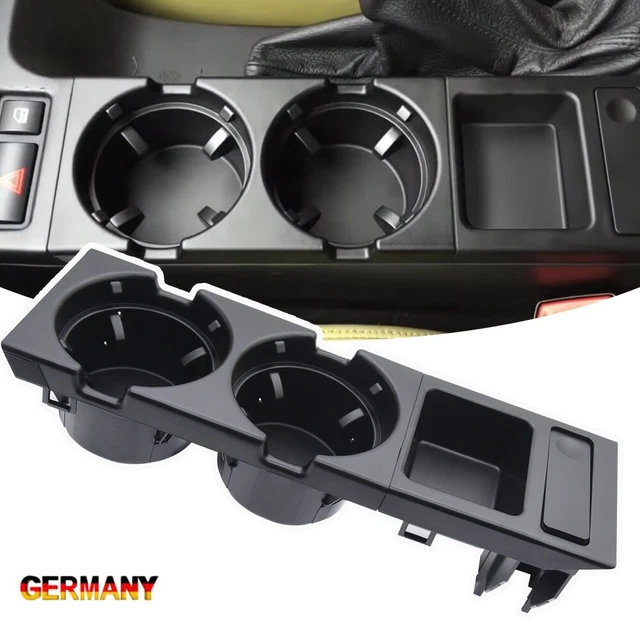 Bisenya Getränkehalter Für BMW 3er E46 - Doppel Getränkehalter Mittelkonsole Schwarz