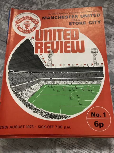 Manchester United Programmes 1973-76 x22(12 With Tokens)