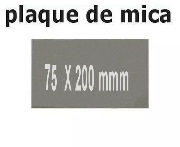 Plaque de mica à découper 75 X 200 mm pour micro onde