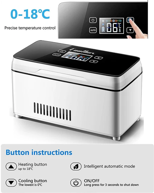 Rechargeable Mini Car Fridge Medical Cooler Box Diabetic Insulin Storage Portabl