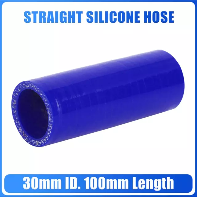 30mm ID 100mm Length Car Straight Silicone Hose Coupler Intercooler Tube