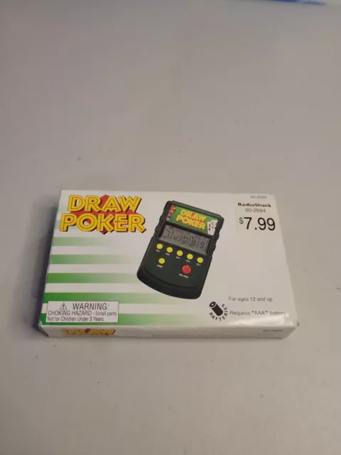 Radioshack Deluxe 2 Player Draw Poker Handheld Electronic 