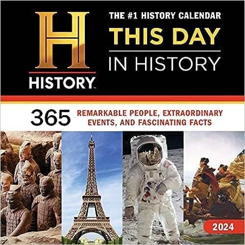 2024 HISTORY CHANNEL This Day in History WALL CALENDAR 365 Remarkable
