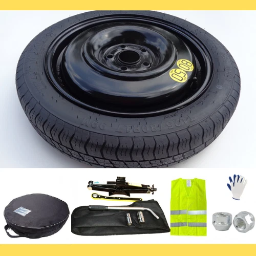 Kit Roue De Secours (galette) 17 Pouces Pour VW T-CROSS - Avec Cric, Clé Et Sac - Neuf Complet