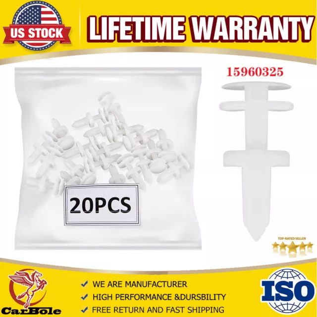 20X Clips Door Panel Retainer Push Type Pin Nut Holder For GMC Chevy C/K 1500