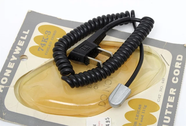 HONEYWELL SHUTTER/FLASH CORD #449 74K-3 HOUSEHOLD TO LEICA IIIf & IIIg NOS