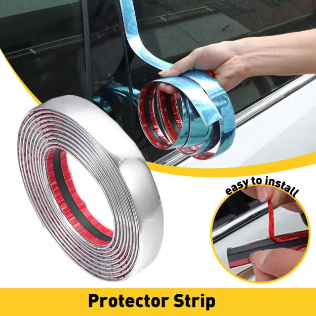 3/4" Chrome Trim Molding Strip Decoration Car Body Door Side Protector 16ft EOA