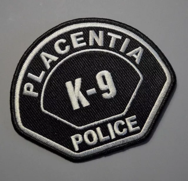 Placentia California Police K-9 Subdued Patch ++ Mint Orange County CA