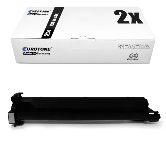 2x Toner for Konica Minolta C200, TN-214K TN214K Black