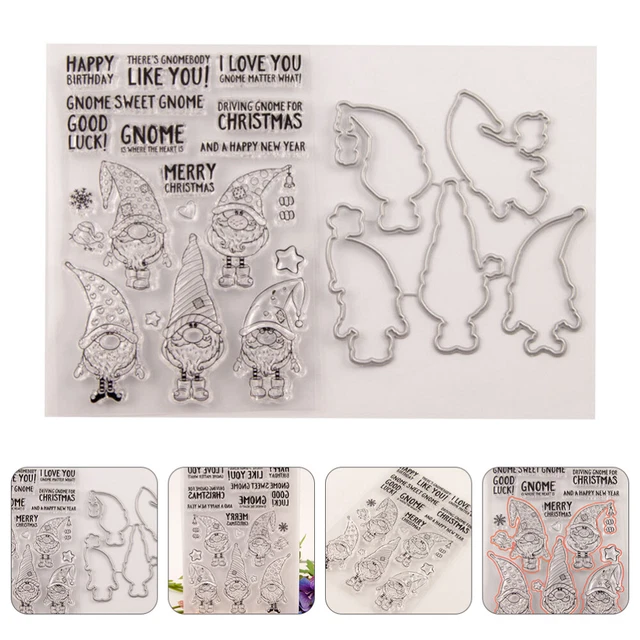2 Sets Frohe Weihnachten Stempel Schneeflocke Stempel Planer Stanp 10