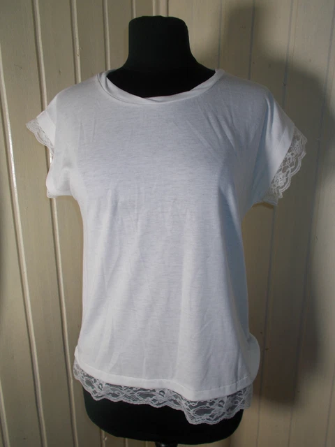 Tunique En Dentelle Molly Bracken Taille 1 (36/38) - Blanc Cassé - Occasion Très Bon État