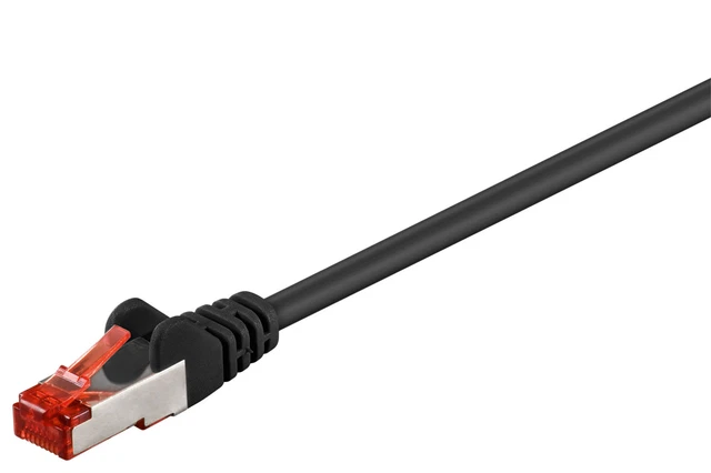 CAT 6 Netzwerkkabel S/FTP; CAT 6-0150 S/FTP PIMF SCHWARZ 1.5m