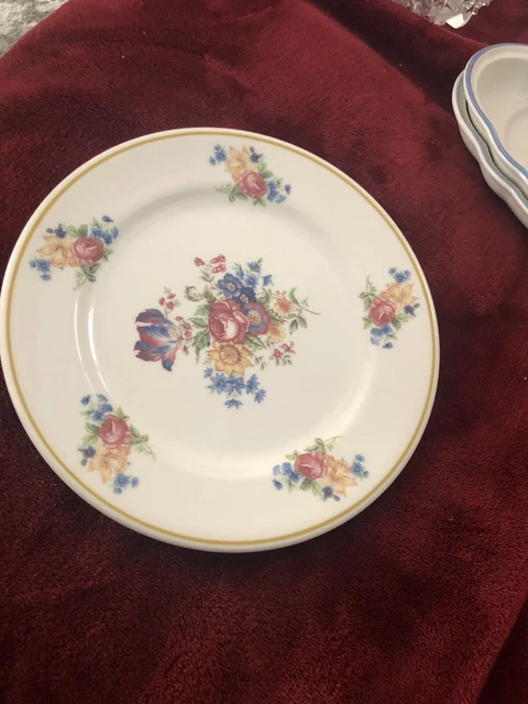 Vintage Syracuse China June Rose 7 1/4 “ Plate  Restaurant Ware