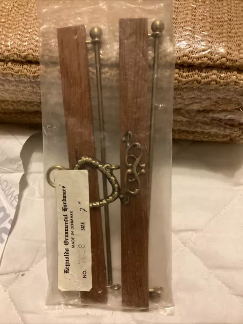 ANTIQUE BRASS On Wood Reynolds 🔥 ARCHITECTURAL ORNAMENTAL HARDWARE ART Frame