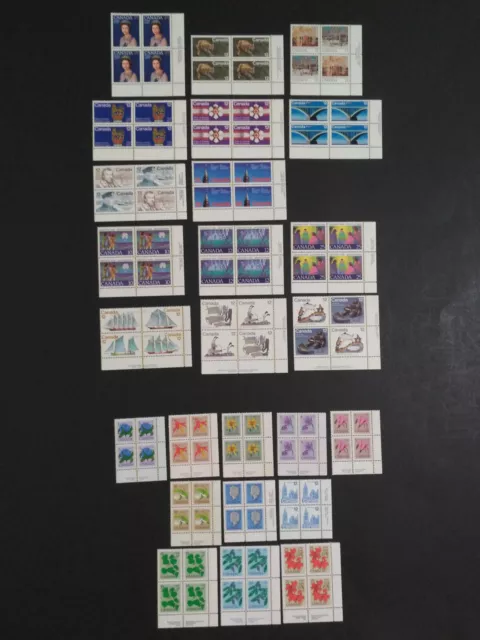 CANADA 1977 Year Set Mint NH Plate Blocks LOWER RIGHT NI379pb PEDLAR STAMPS