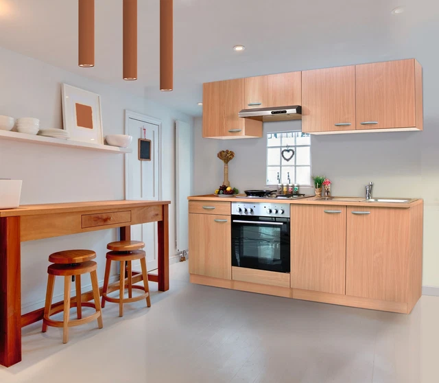 Cucina attrezzata cucinino Faggio Gerda 210 CM