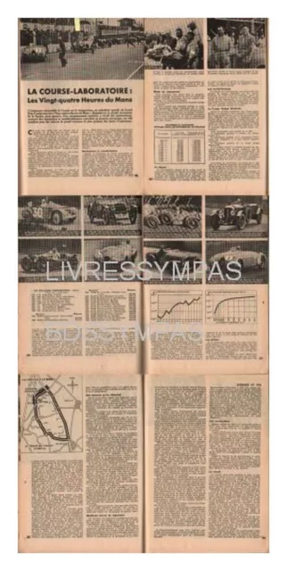 1949 document (réf Ics   381 ) SPORT AUTO LES 24 H DU MANS (6 pages)