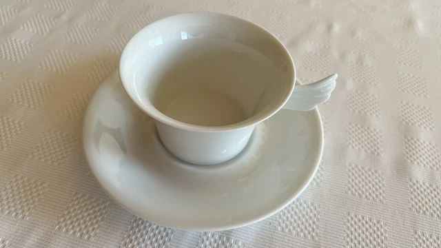 rosenthal versace ikarus paul wunderlich Tasse und Untertasse weiß