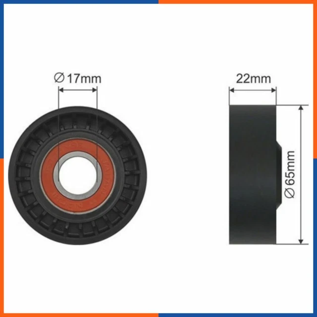 Galet tendeur de courroie d'accessoire pour HYUNDAI | DTP3017, N1140547
