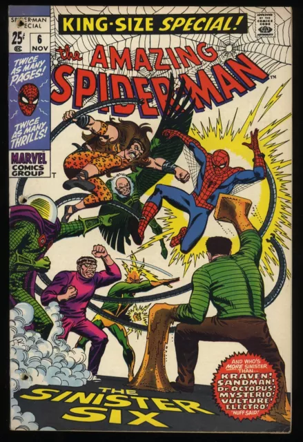 Amazing Spider-Man Annual #6 GD/VG 3.0 Sinister Six Appearance! Marvel 1969