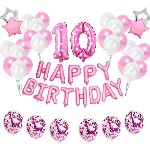 Holografisches Banner 'Happy 40th Birthday' – Pink, 9 Fuß Lang