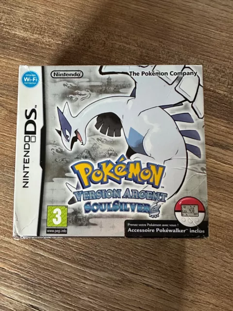 Boite vide pour jeu ds Pokemon version Argent SoulSilver + Pokéwalker