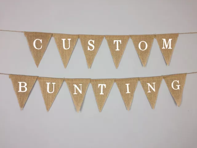 Personalised Custom Bunting Decor Wedding Party Customised Decoration