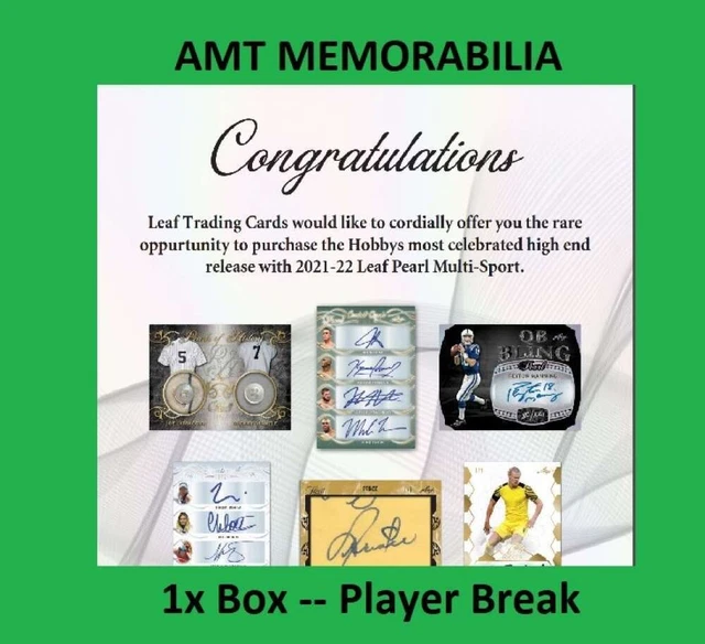 Dalai Lama 2021/22 Leaf Pearl Multi-Sport 1X Box Break #2